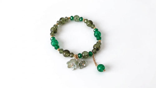 **Charm Hub Beaded Bracelets – 25-Piece Set, Standard Size, Customizable, Lavender, Baby Pink & Dusky Green