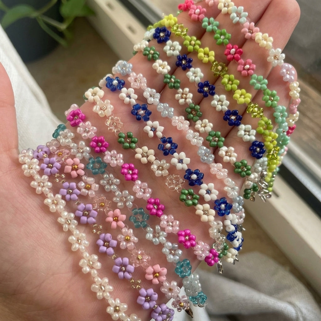kandi flower bracelet